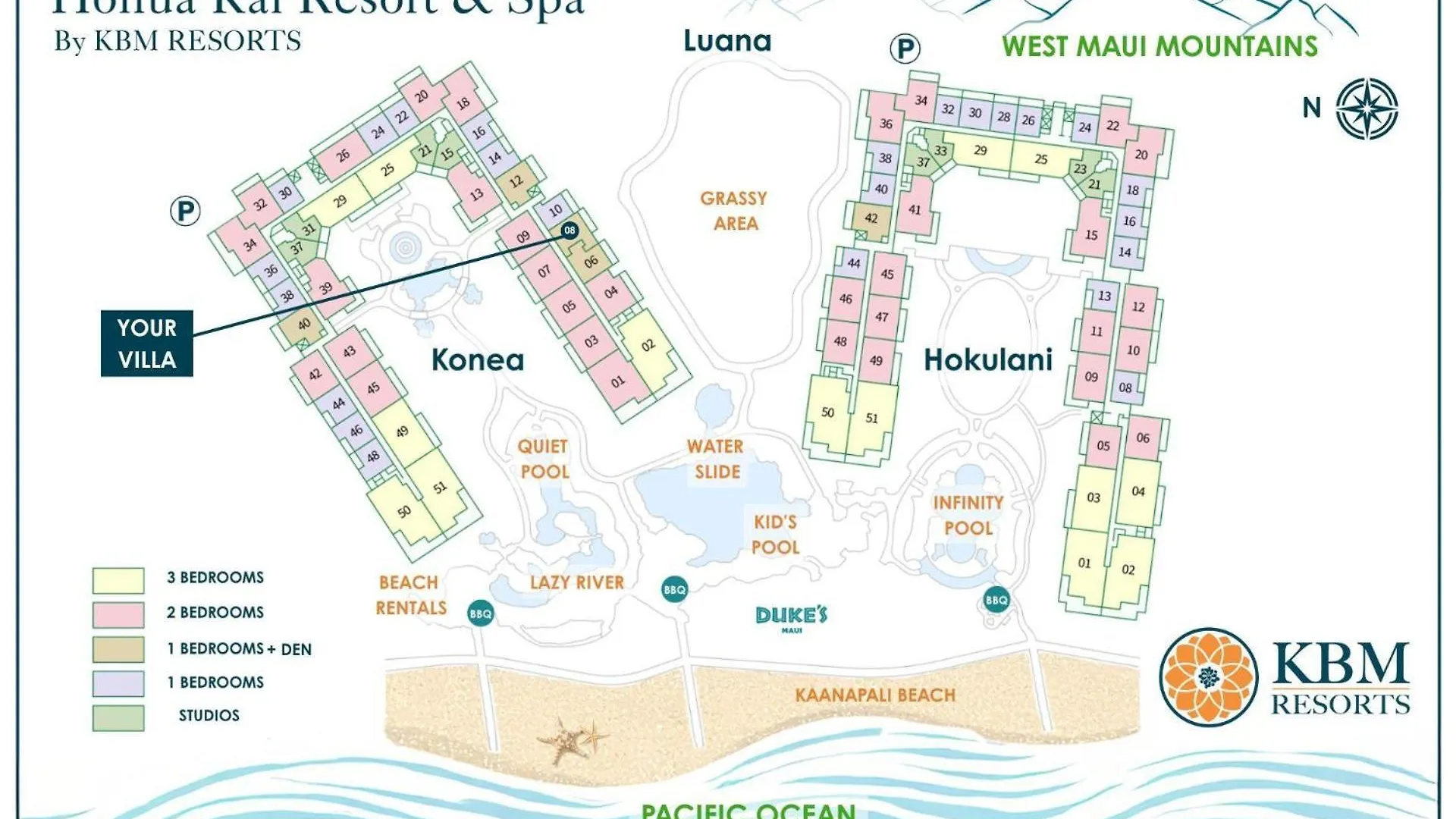 Kbm Resorts Free Car Honua Kai Konea Hkk-108 Perfect For Families Easy Pool Access كانابالي 0*,  الولايات المتحدة الأمريكية